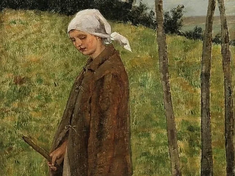 1854-Henri Suykens - Ragazza di campagna